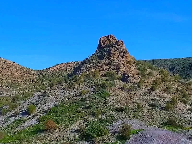 Taludes y paisaje volcánico de Rodalquilar